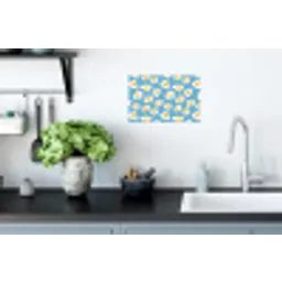 Eieren - Dooiers - Blauw Muursticker klein 286 -keuken