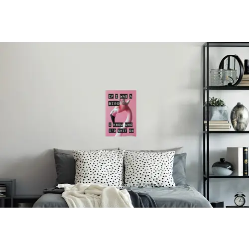 Flamingo - Roze - Vogel - Decoratie Muursticker klein -slaapkamer