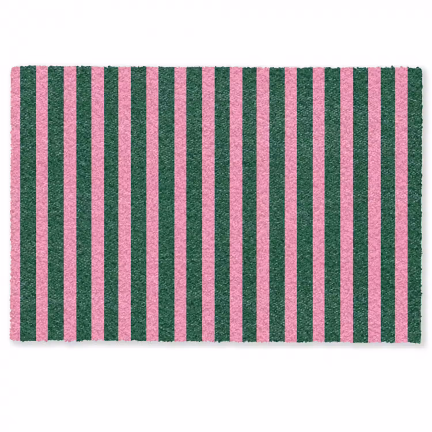 Fußmatte - Vertikale Streifen - Grün - Rosa