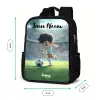Jongen - Stadion - Voetbal - Zonlicht Rugzak - Zwart middel -productfoto_formaten