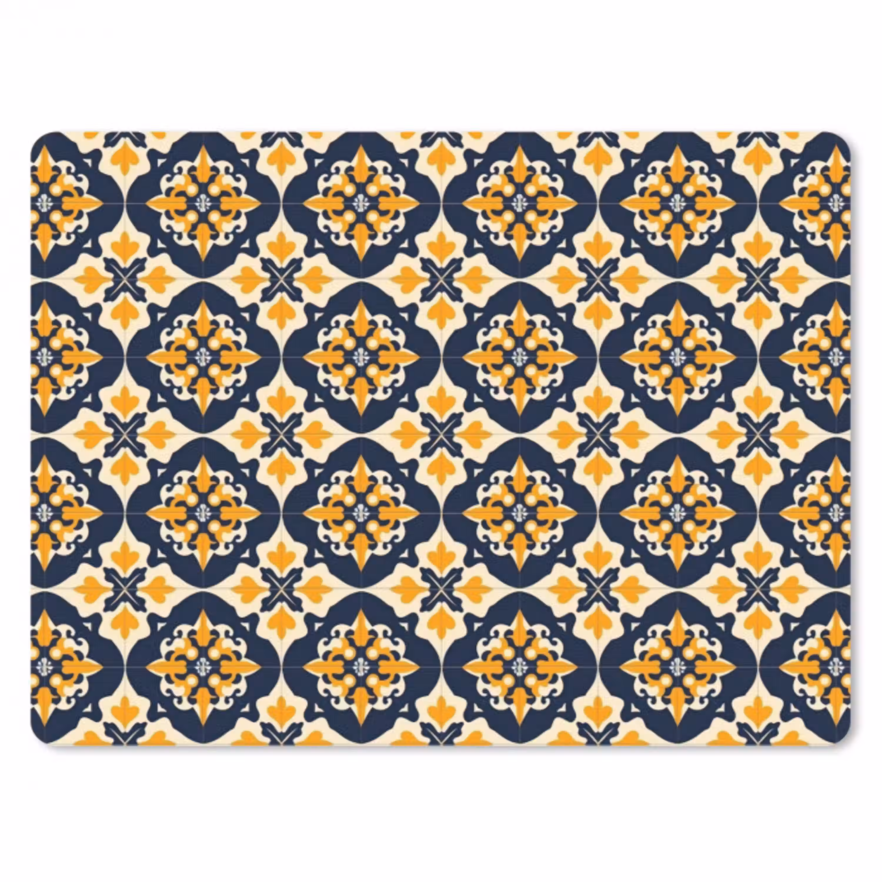 Patroon - Siertegel - Kleurrijk muismat rubber klein 262 -3d
