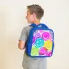 Kleurrijke glimlachexplosie Kinderrugzak - Blauw middel -sfeer2