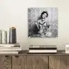 Chic - Vrouw - Zwart - Wit plexiglas 5mm klein -sfeer1