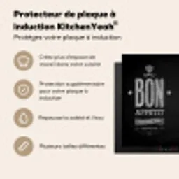 Bistro's Zwarte Bord Inductie beschermer vinyl 3mm middel -usfeer2_FR