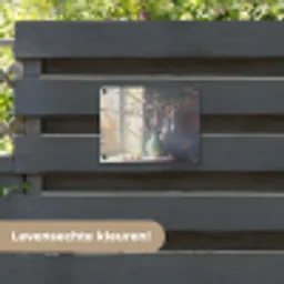 Stilleven - Vaas - Paastak tuinposter los doek klein -sfeer3