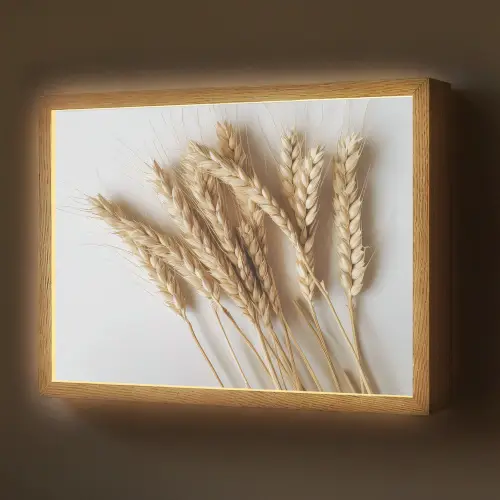 Graan - Geel - Wit - Stilleven Light Box met batterij (Wandlamp) middel -z3d_website