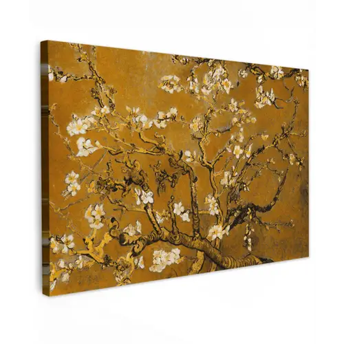 Amandelbloesem - Kunst - Van Gogh - Goud canvas 2cm klein -z3d
