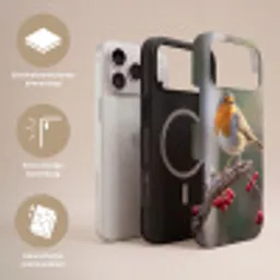 Roodborst - Tak - Bessen - Natuur Toughcase MagSafe Apple iPhone 17 Pro Max klein -USP_Lagen_NL