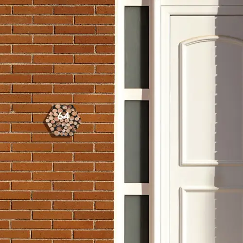 Houtstapel - Modern Naambord Hexagon klein -sfeer3-hexagon-XS