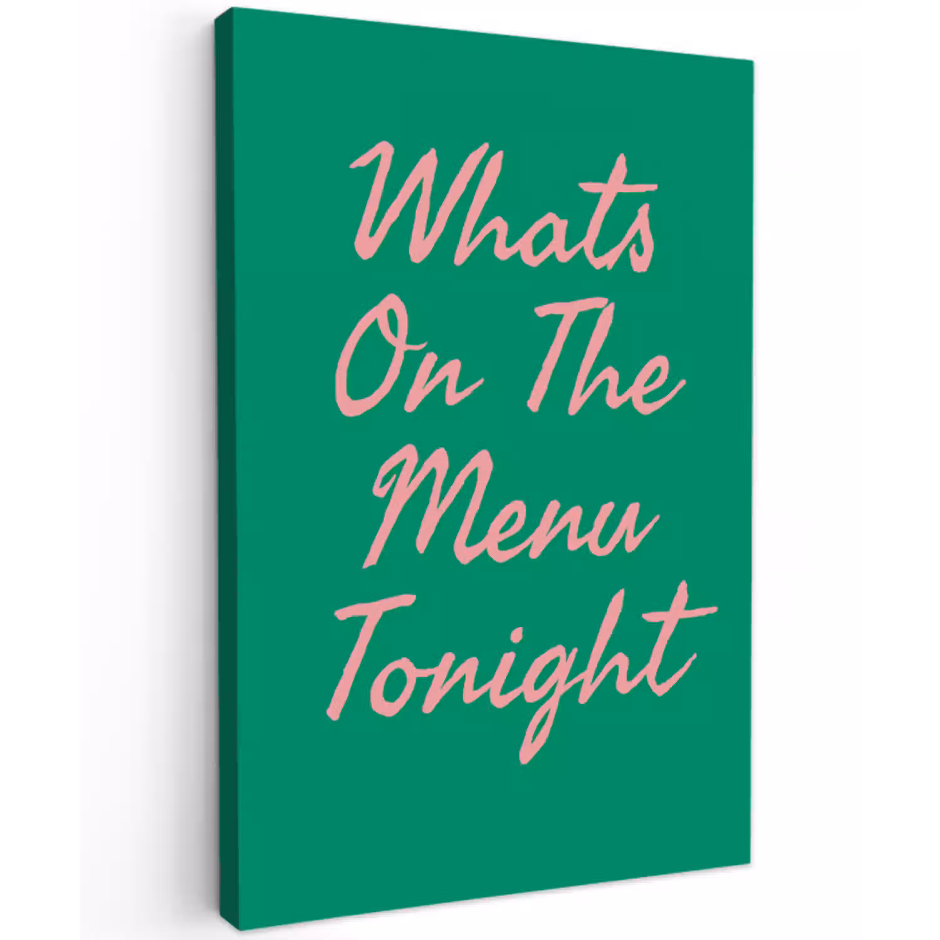 Menu - Quote - Roze canvas 2cm klein -z3d
