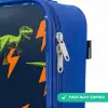 Bliksemsnelle raptors Kinderkoffer - Blauw klein -rits_EN