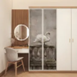 Zwaan - Elegant - Dieren - Wit deurposter klein -sfeer3
