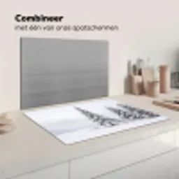 Fijnsparren - Sneeuw - Winter - Landschap - Stilte Inductie beschermer vinyl 3mm klein -wsfeer7_website