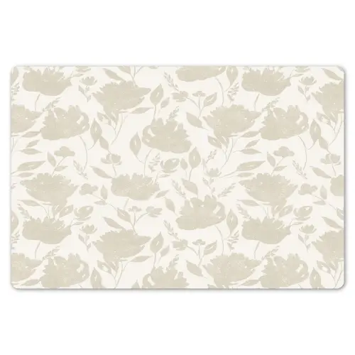 Bloemenpatroon - Silhouet - Wit Placemat vinyl groot 368 -zzsfeer1_Kitchenyeah-website