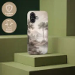 Bomen - Meer - Bergen - Illustratie Toughcase MagSafe Apple iPhone 17 klein -USP_PrintM_DE