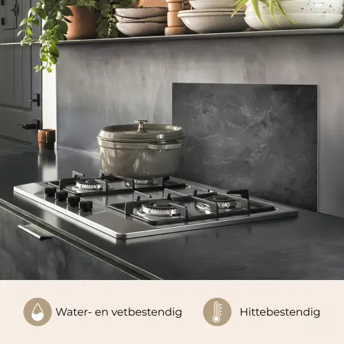 Structuur - Cement - Beton - Grijs - Vintage keuken achterwand spatscherm klein -usp_NL