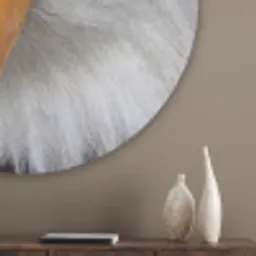 Amerikaans - Zeearend - Portret - Geel Akoestische PET Vilt - Rond klein -sfeer5_closeup