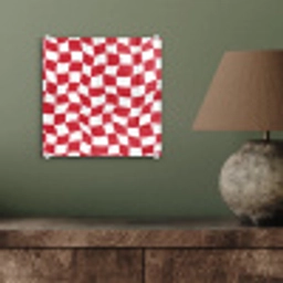 Golvend - Patroon - Rood plexiglas 5mm klein 11 -sfeer3