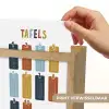 Tafels van vermenigvuldiging - Leren rekenen voor kinderen - Getallen oefenen - Cijfers - Auto Light Box met kabel (Wandlamp kind) klein -USP_websiteprintNL