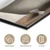 Schotse hooglander - Bad - Badkamer - Badkuip - Bruin - Horens aluminium wit klein -closeup_NL