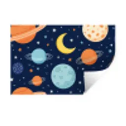 Ruimte - Planeten - Kleurrijk Muursticker klein -3d