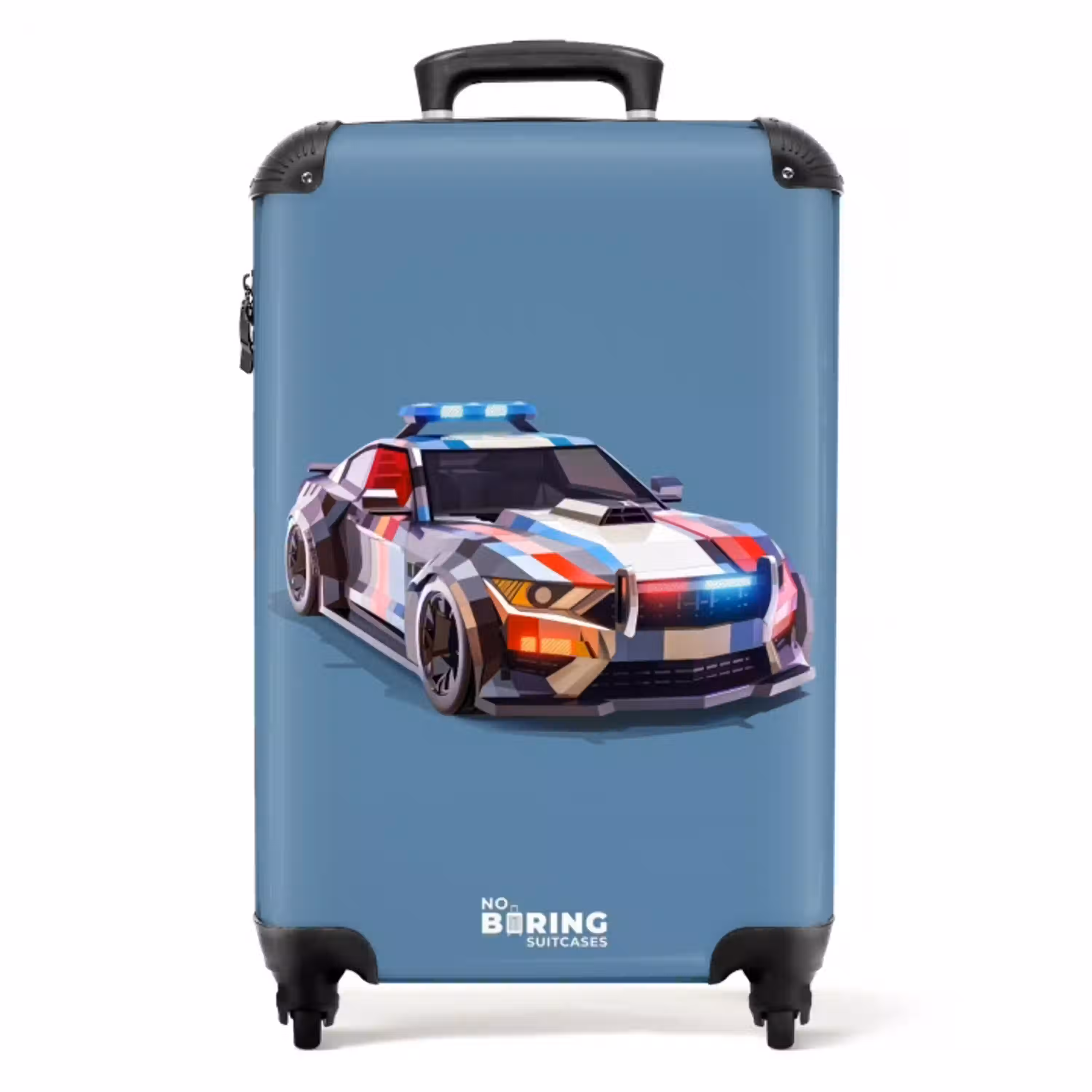 Pijlsnelle politieauto NBS - Handbagage koffer - Unisex middel -productfoto_recht