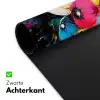Bloemen - Kleurrijk - Graffiti - Modern - Boeket Muismat XXL klein -sfeer2