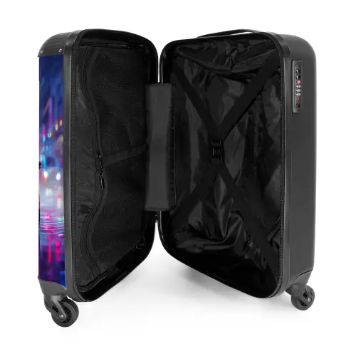Neon nightcar NBS - Handbagage koffer - Kinderen Unisex middel -binnenkant