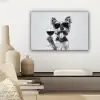 Hondje - Wijnglas - Zonnebril - Enthousiast canvas 2cm klein -sfeer6