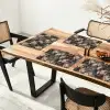 Bloemen - Bladeren - Donker - Patroon Placemat vinyl groot 368 -zzsfeer4_Kitchenyeah-website