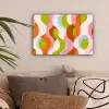 Abstract - Vormen - Roze canvas 2cm klein -sfeer1