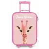 Giraffe - Wimpers - Minimalistisch - Roze Kinderkoffer - Roze klein -zz3dotto