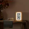 Zwart - Vintage - Cheese - Japandi Light Box met kabel (Wandlamp) klein -sfeer4