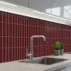 Lijnen - Patroon - Bordeaux keuken achterwand 2 middel 871 -3d_schuin