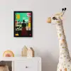 Vrouw - Keuken - Katten - Doorkijk fotolijst zwart zonder passe partout klein -usfeer4_kinderkamer