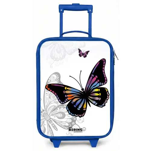 Petal papillon Kinderkoffer - Blauw klein -zz3dotto