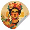Vrouwelijk - Bloemen - Sieraden Wandcirkel behangsticker klein -3d