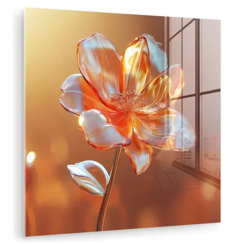 Glazen - Bloem - Zonlicht plexiglas 5mm klein -zzzproduct_nieuw