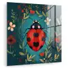 Bloemen - Lieveheersbeestje - Hartje - Rood plexiglas 5mm klein -zzzproduct_nieuw