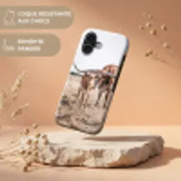 Texas Longhorn - Kalf - Weide - Dieren Toughcase MagSafe Apple iPhone 17 klein -USP_RandenV_FR