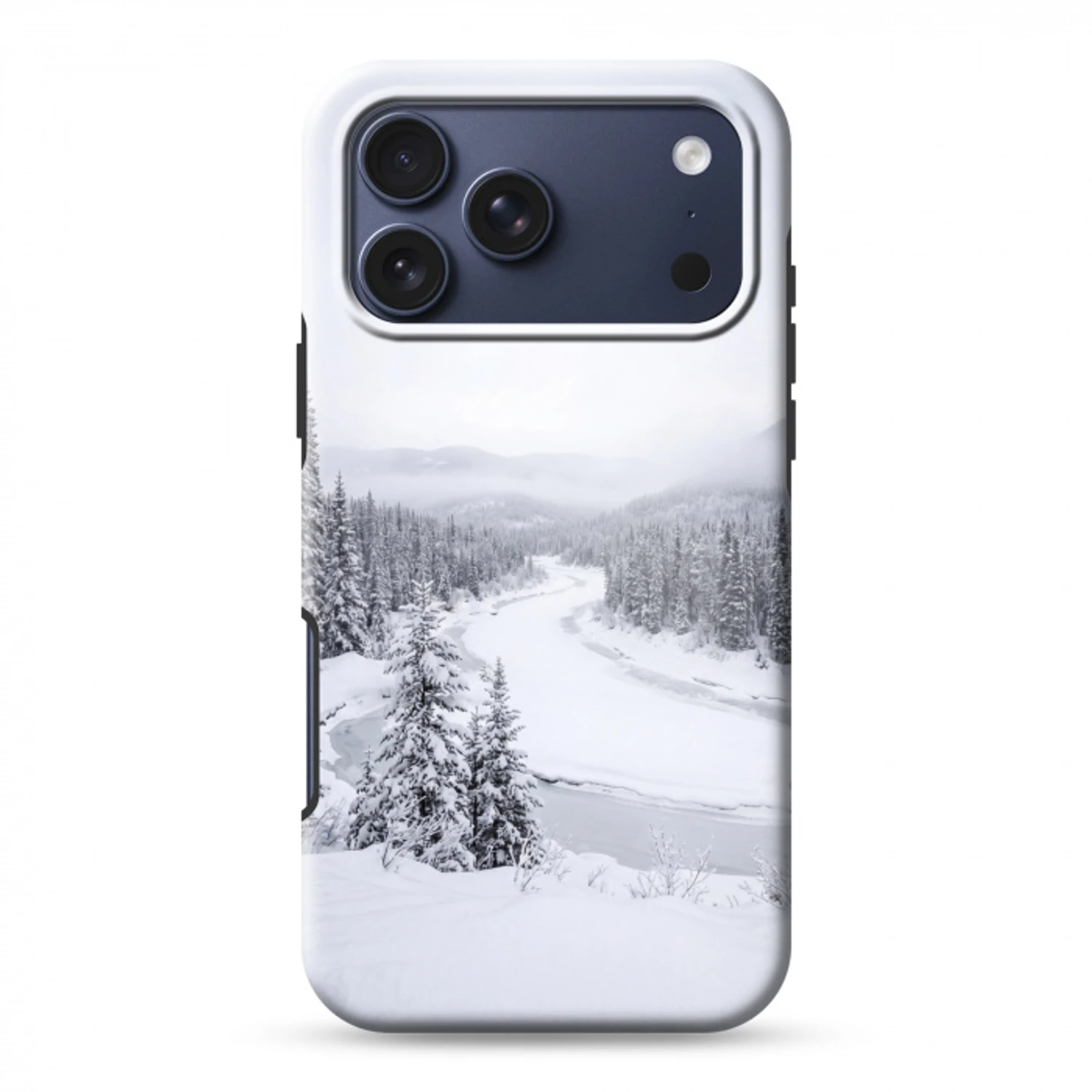 Rivier - Bevroren - Landschap - Winter Toughcase MagSafe Apple iPhone 17 Pro Max klein -3d