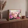 Bloemen - Kleurrijk - Bloei Light Box met batterij (Wandlamp) middel -sfeer2