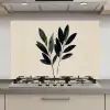 Ovaalvormige bladeren - Diep groen - Symmetrisch keuken achterwand spatscherm klein -3d_website