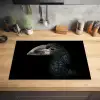 Vogel - Portret - Neushoornvogel - Zwart - Dieren Inductie beschermer vinyl 3mm klein -sfeer5