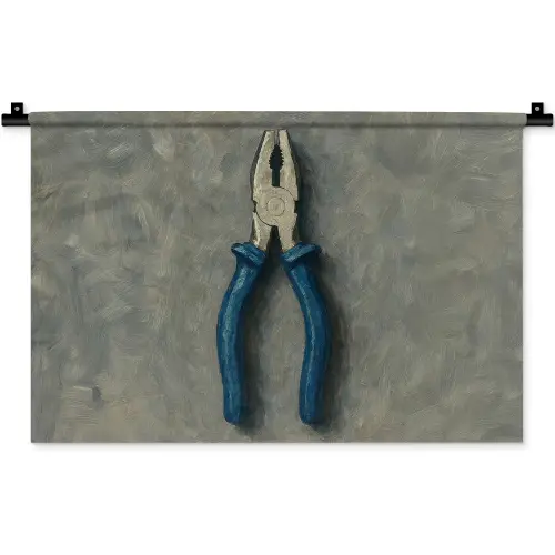 Tang - Schilderij - Textuur - Verf Wandkleed katoen klein -zz3d
