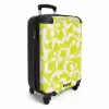 Vintage bloemenpatroon - Limoengroen NBS - Handbagage koffer - Kinderen Unisex middel -productfoto_3d