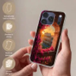 Colosseum - Rome - Roze Bloemen Telefoonhoesje iPhone 17 Pro Max klein -sfeer3_NL