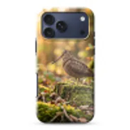 Houtsnip - Bos - Bladeren - Herfst - Gecamoufleerd Toughcase MagSafe Apple iPhone 17 Pro Max klein -3d