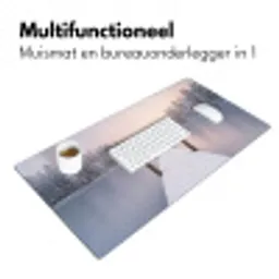 Steiger - Meer - Mist - Winter - Serene Muismat XXL klein -sfeer4