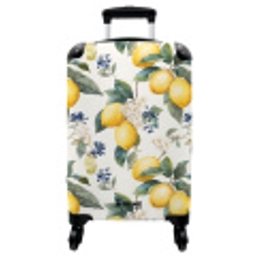 Citroen met bloesem patroon NBS - Handbagage koffer - Vrouwen middel -3d